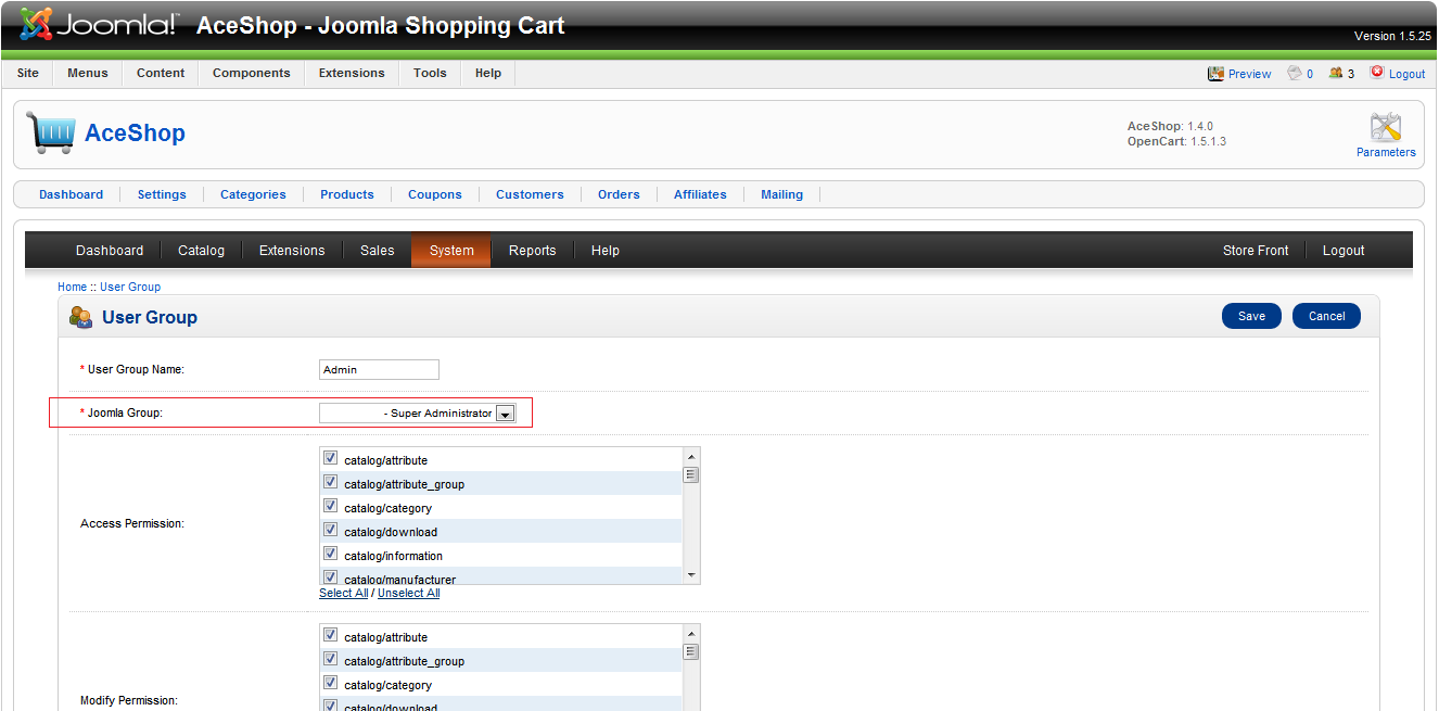 Joomla User Groups